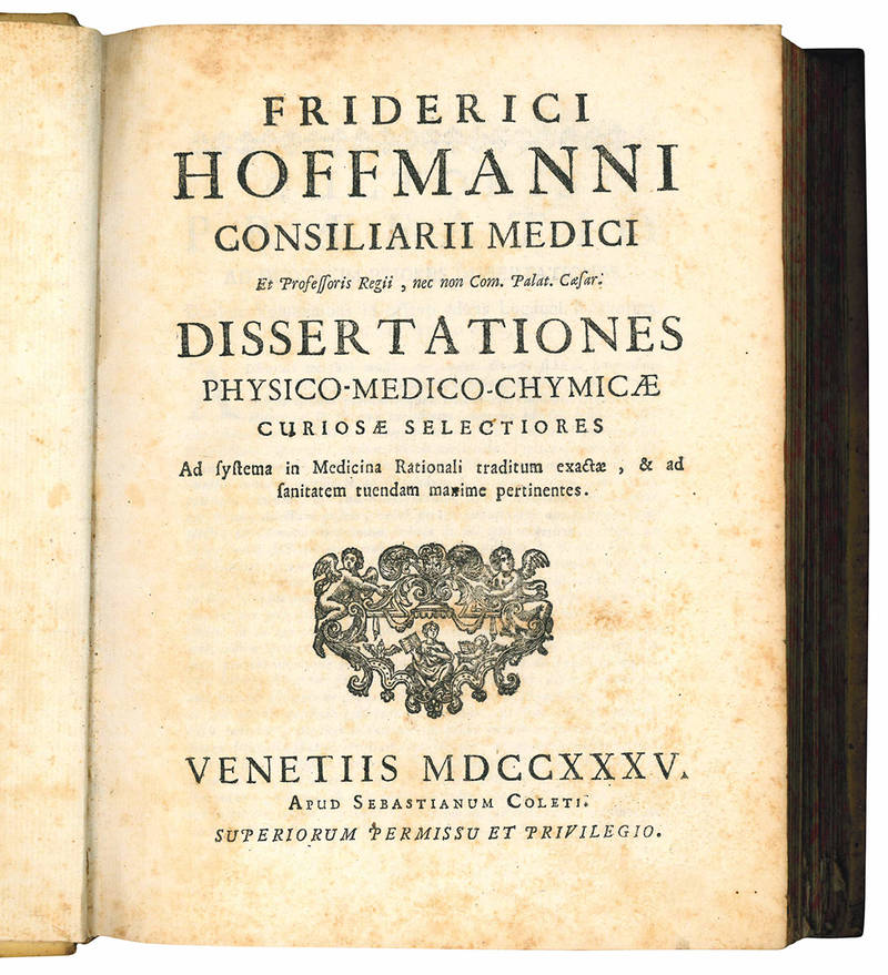 Dissertationes physico-medico-chymicae curiosae selectiores ad systema in medicina rationali traditum exactae, & ad sanitatem tuendam maxime pertinentes