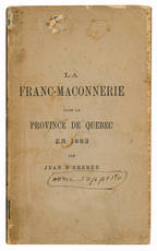 La Franc-Maconnerie dans la Province de Quebec en 1883.