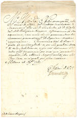 Lettera autografa firmata indirizzata a Lotario Rangoni in Modena. Milano, 26 agosto 1767