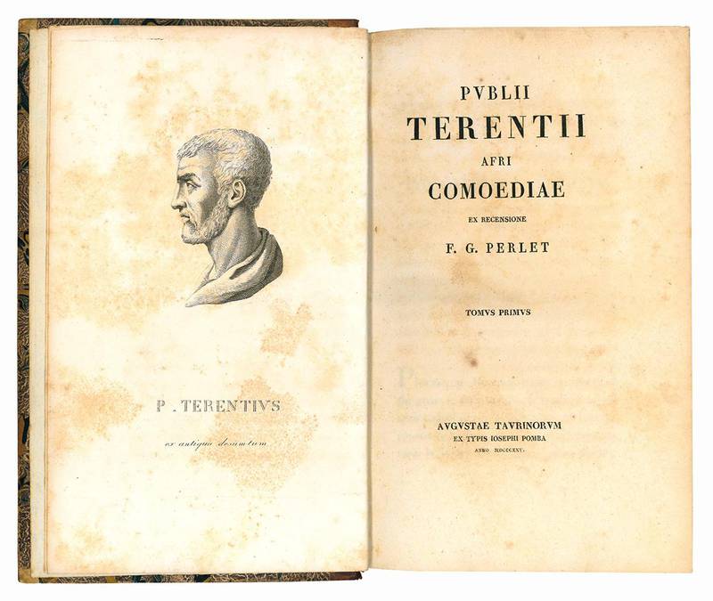 Publii Terentii Afri Comoediae ex recensione F. G. Perlet. Tomus primus (-secundus).
