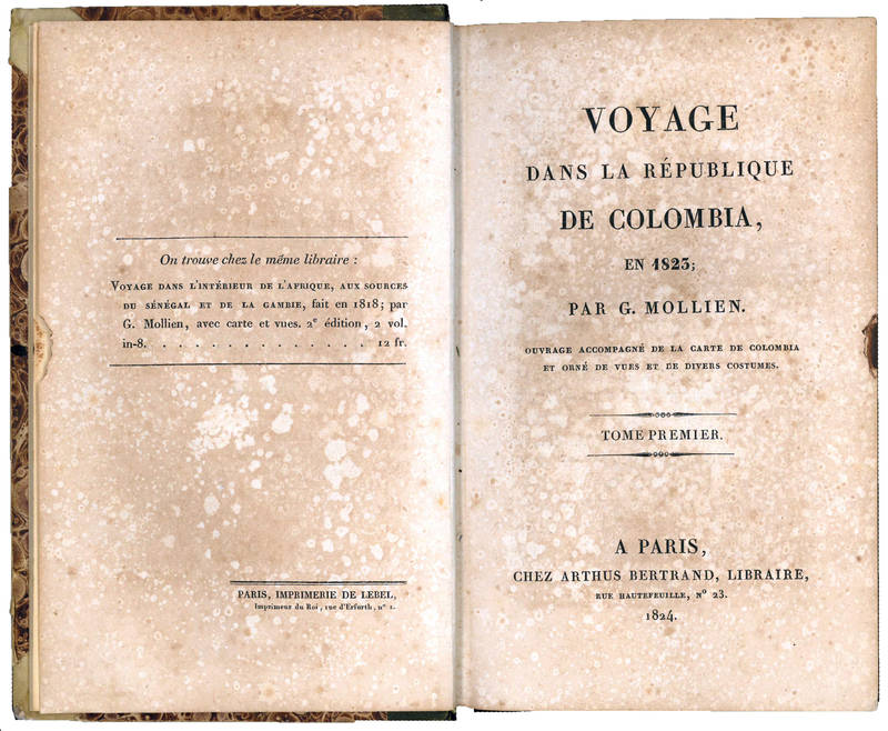 Voyage Dans la République de Colombia, en 1823