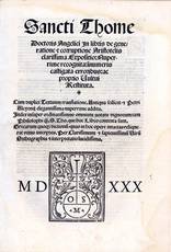 In libris de generatione et corruptione Aristotelis clarissima expositio: nuperrime recognita: inumeris castigata erroribus: ac proprio vultui restituta. Cum duplici textuum translatione. Antiqua scilicet et Petri Alcyonij elegantissima nuperrime addita [