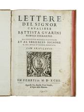Lettere [...] Da Agostino Michele raccolte et al Sereniss. Signore il Sig. Duca d?Urbino dedicate
