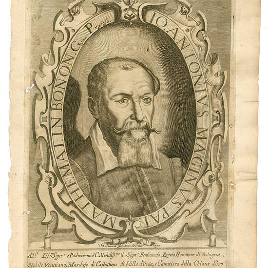 Ritratto d Giovanni Antonio Magini (Padova 1555-Bologna 1617).