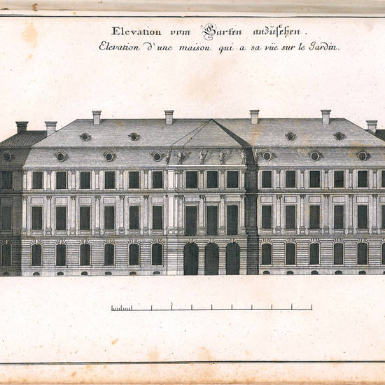 STEINGRUBER, Johann David (1702-1787). Architecture Civile Erster Theil Bestehent in unterschiedl. Zeichnungen mit geho?rigen Grundt u. Aufrissen u. darzu erforderten Profilen