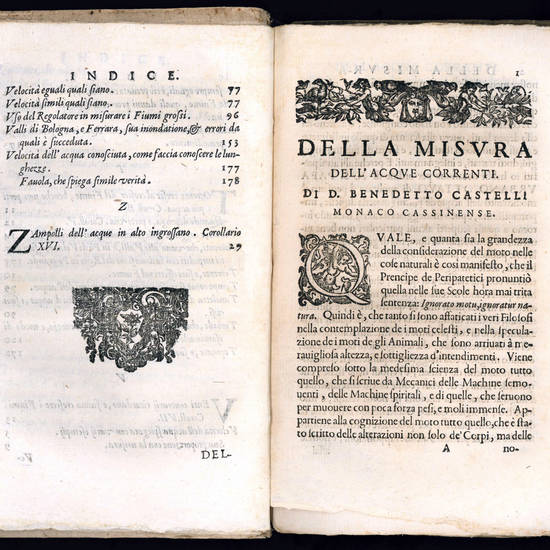 Della misura dell?acque correnti di don Benedetto Castelli Abbate di S. Benedetto Aloysio, e Matematico di Papa Urbano VIII [...] In questa terza edizione accresciuta del Secondo libro, e di molte curiose Scritture non più stampate [...]