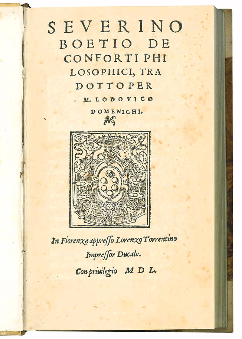 De conforti philosophici, tradotto per M. Lodovico Domenichi