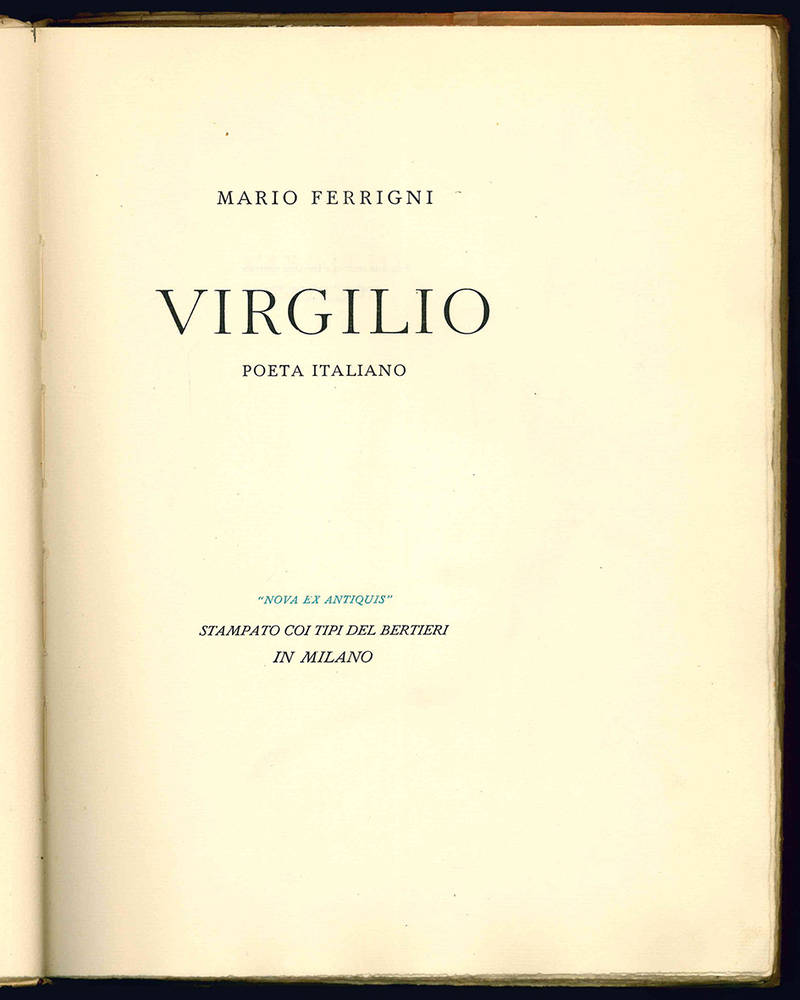 Virgilio poeta italiano.