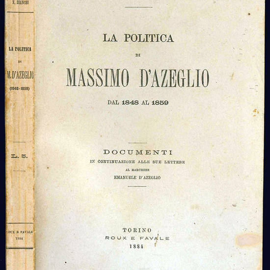 La politica di Massimo d'Azeglio dal 1848 al 1859