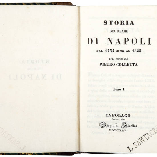 Storia del reame di Napoli dal 1734 al 1825