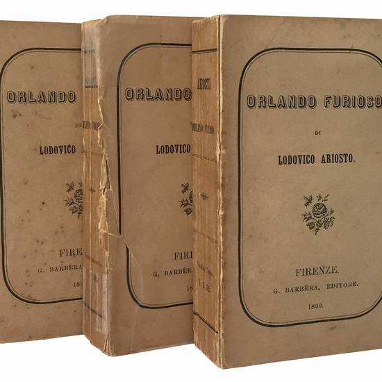 Orlando Furioso di Ludovico Ariosto. Volume primo (-terzo).