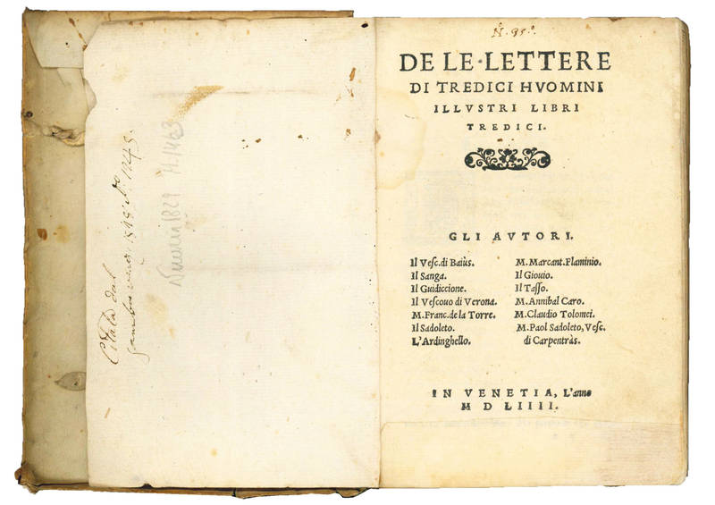 De le lettere di tredici huomini illustri libri tredici