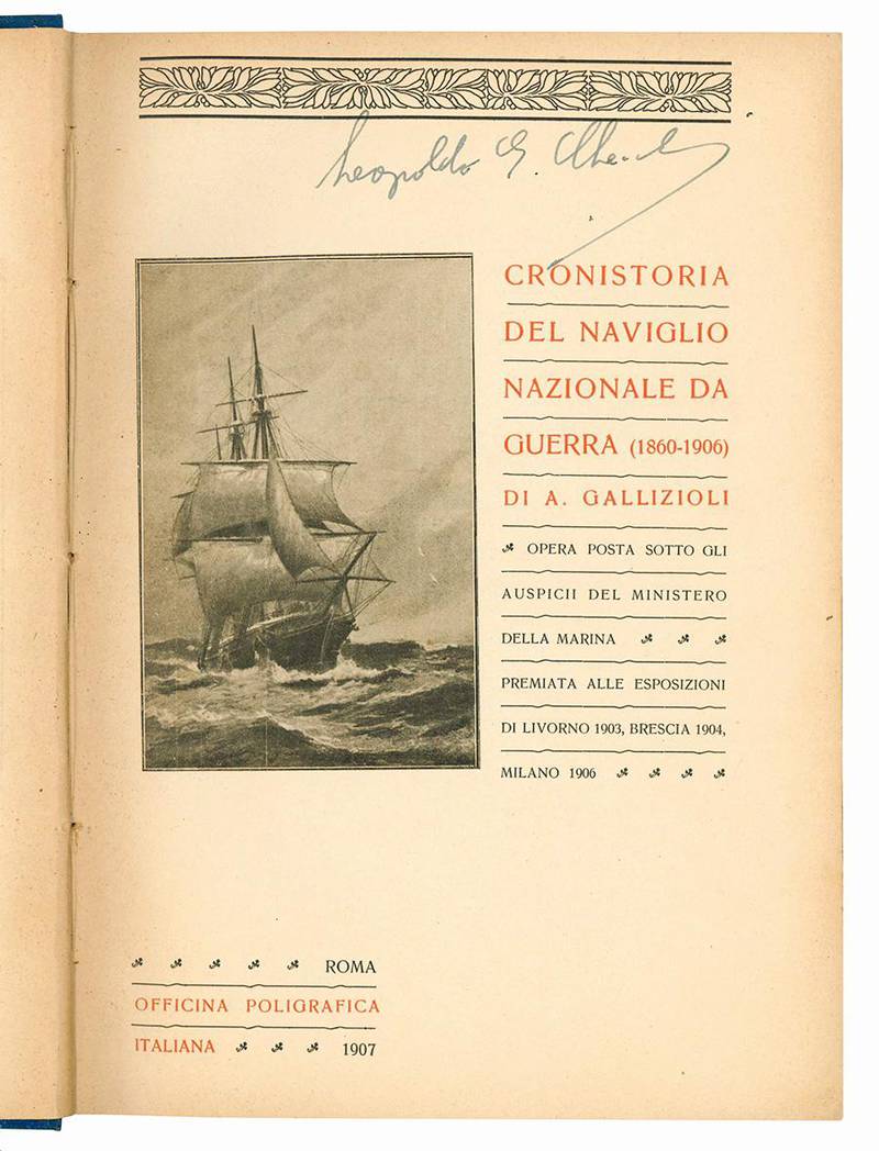 Cronistoria del naviglio nazionale da guerra (1860-1906).