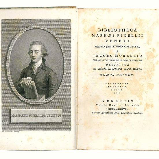 Bibliotheca Maphaei Pinellii Veneti magno jam studio collecta, a Jacopo Morellio... descripta et annotationibus illustrata. Tomus primus [-sextus]