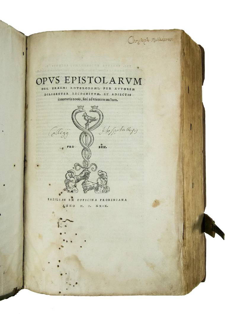 Opus epistolarum [...], per autorem diligenter recognitum, et adiectis innumeris novis, ferè ad trientem auctum