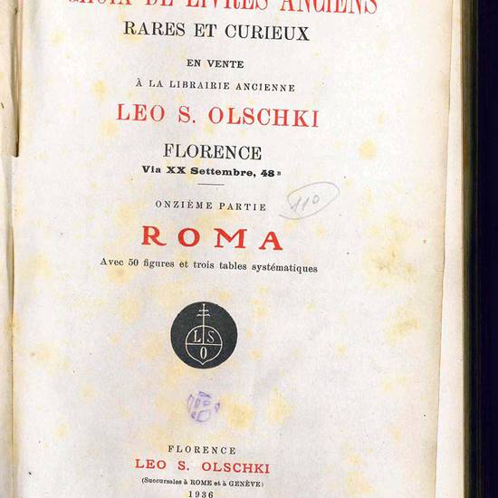 Choix de livres anciens (Roma)