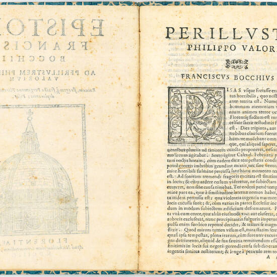 Epistola Francisci Bocchii ad perillustrem Philippum Valorium ruinam, stragemque fractae pergamenae Florentinae testudinis deplorantis; Pisas