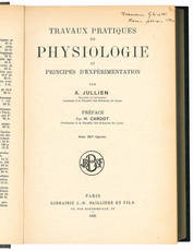 Travaux pratiques de physiologie et principes d'experimentation. Preface par H. Cardot. Avec 307 figures.