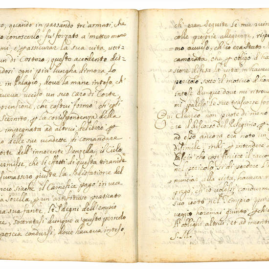 Manuscript on paper containing five 16th- and 17th-century astrological, literary, and historical texts in Italian. Italy, end of the 17th century