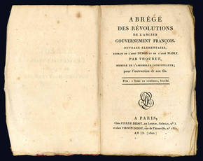 Abrégé des révolutions de l'ancien gouvernement françois.