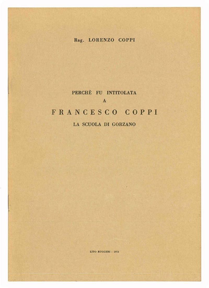 Perchè fu intitolata a Francesco Coppi la scuola di Gorzano.