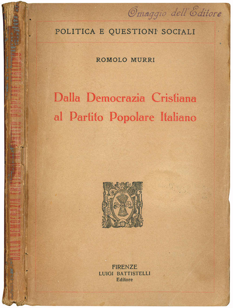 Dalla Democrazia Cristiana al Partito Popolare Italiano.