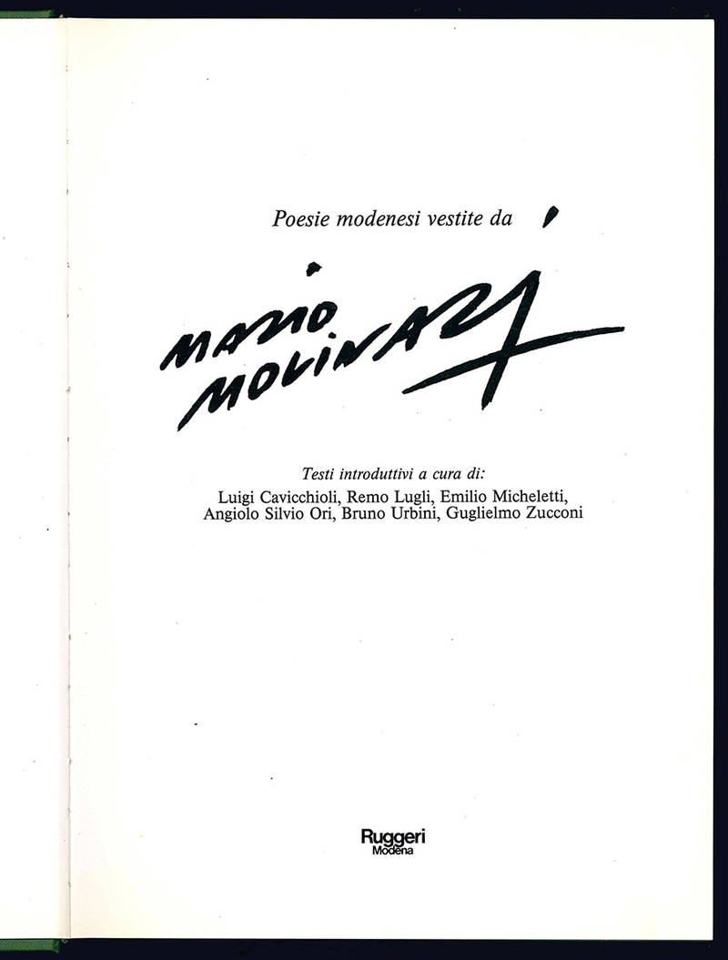 Poesie modenesi vestite da M. Molinari.
