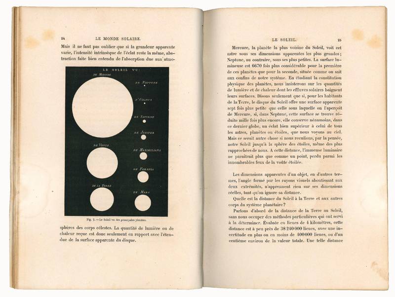Le ciel notions d'astronomie a l'usage des gens du monde et de la jeunesse par Amedee Guillemin