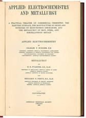 Applied electrochemistry and metallurgy. A pratical treatise on commercial chemistry, the electric furnace, the manufacture of ozone and nitrogen by high-tension discharges, and the metallurgy of iron, steel, and miscellaneous metals ... Illustrated.