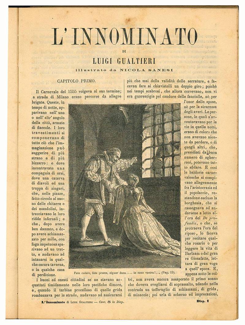 I Promessi Sposi. Storia Milanese del Secolo XVII scoperta e rifatta da Alessandro Manzoni con illustrazioni di Quinto Cenni.