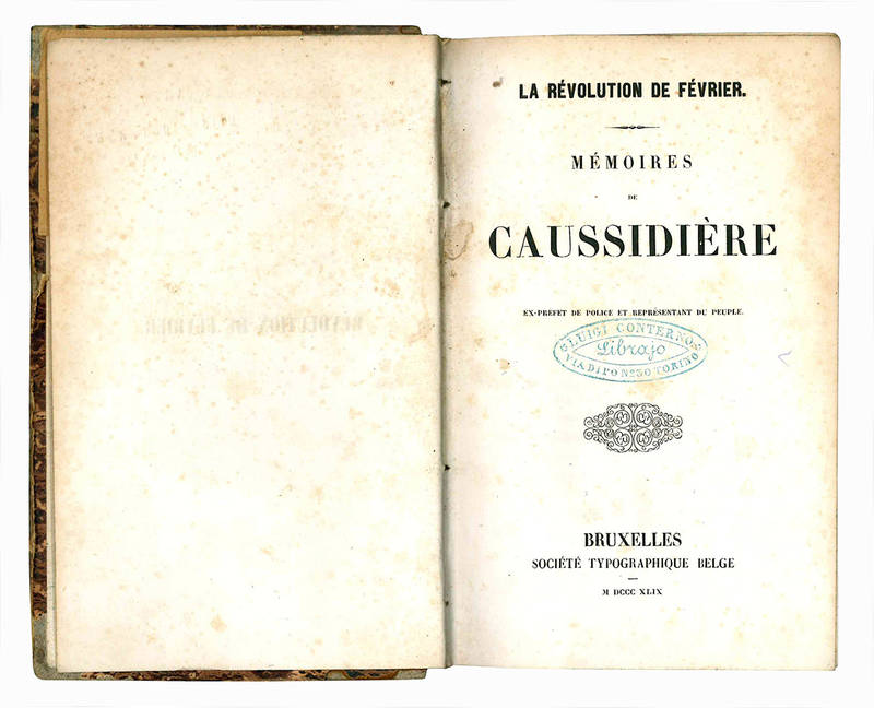 Mémoires de Caussidière, ex-prèfet et représentant du peuple.
