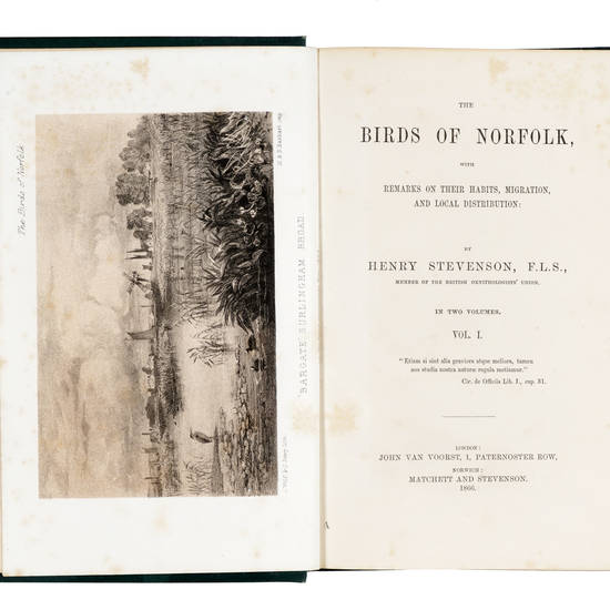 The birds of Norfolk with remarks on their habits, migration and local distribution. In two volumes. Vol. I [-III]