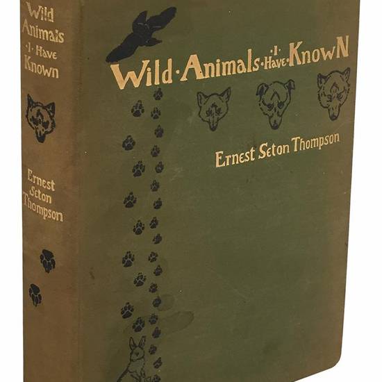 Wild animals i have known and 200 drawings, by Ernest Seton Thompson ... being the personal histories of Lobo, Silverspot, Raggylup, Bingo, the Springfield fox, the Pacing mustang, Wully and Redruff.
