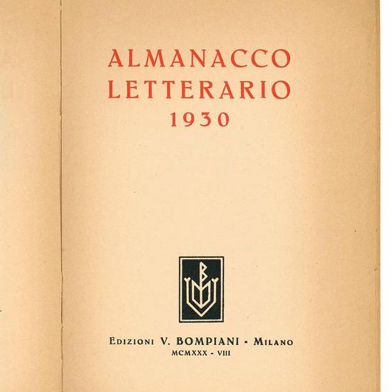 Almanacco letterario 1930.