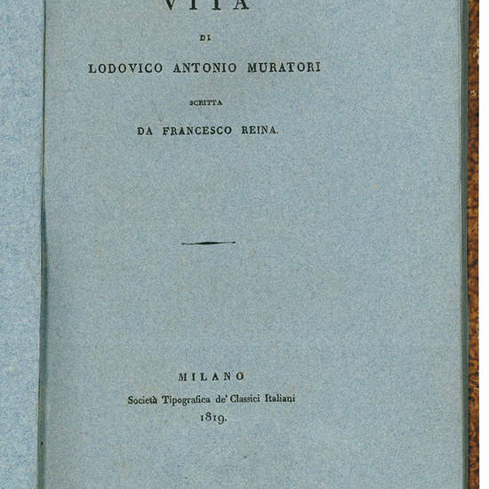Small collection of five books from the 18th and 19th century printed on blue, light blue, pink and light walnut color paper