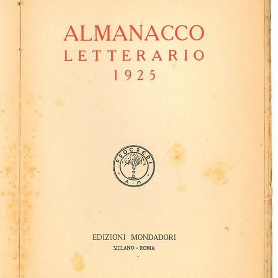 Almanacco letterario 1925.