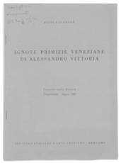 Ignote primizie veneziane di Alessandro Vittoria.