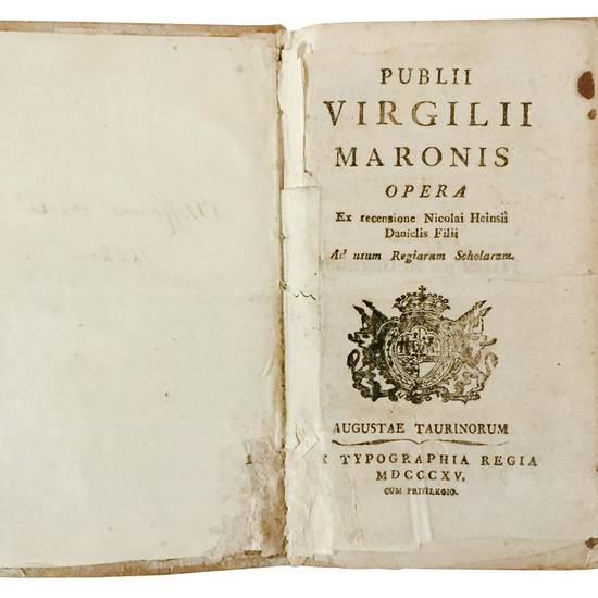 Publii Virgilii Maronis Opera ex recensione Nicolai Heinsii Danielis filii ad usum Regiarum scholarum.