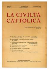 La civiltà cattolica. Anno 113. 1 Dicembre 1962. Quaderno 2699. Vol. IV. N. 23.