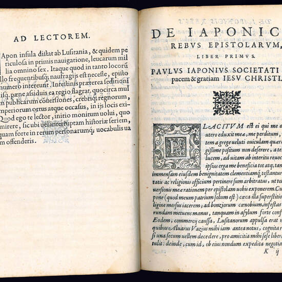 Rerum a Societate Iesu in Oriente gestarum volume primum. In eo quae contineantur, sequens pagella demonstrat