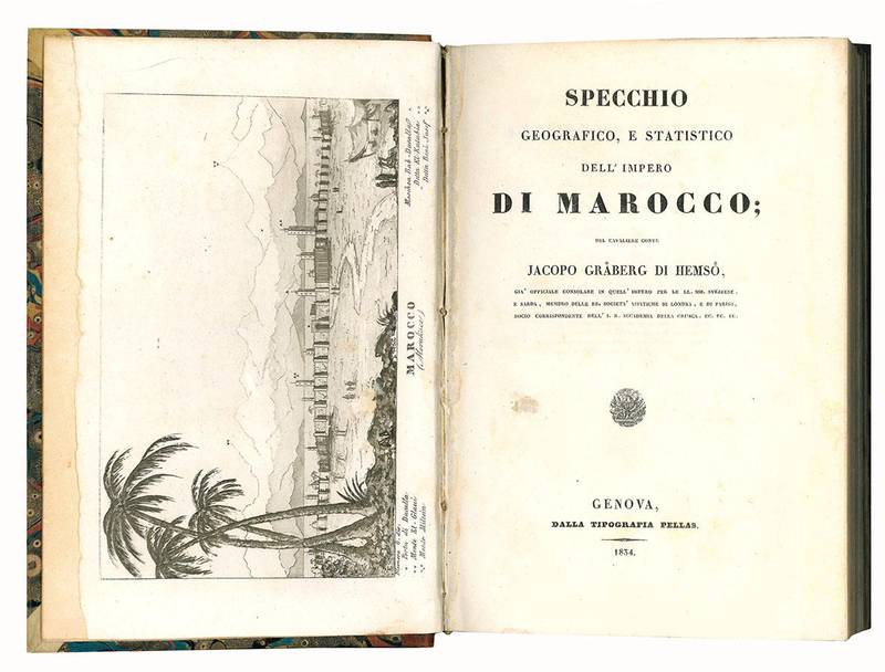 Specchio geografico, e statistico dell'impero di Marocco / del cavaliere conte Jacopo Graberg di Hemso