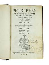 Epistolarum Leonis Decimi Pont. Max. Nomine scriptarum libri XVI. Placuit praeterea eiusdem autoris epistolas aliquot sanè quàm doctas adnectere. Videlicet Ad Longolium III, Ad Budaeum II, Ad Erasmum I