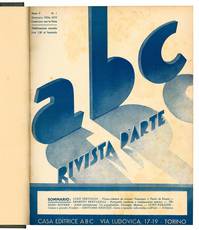 Lotto di dodici numeri de "abc Rivista d'arte". Anno V - N. 1-12 (annata completa 1936).