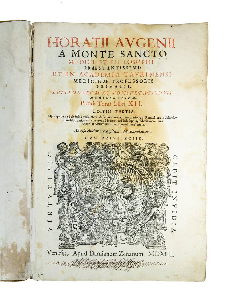 Epistolarum et consultationum medicinalium prioris [-alterius] tomi libri XII. Editio tertia