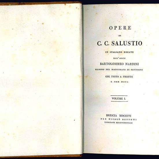 Opere di C. C. Sallustio in italiano recate dall'abate Bartolommeo Nardini