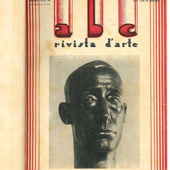 Lotto di dodici numeri de "abc Rivista d'arte". Anno III - N. 1-12 (annata completa 1934).