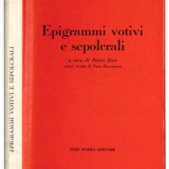 Epigrammi votivi e sepolcrali. Il VI e il VII libro dell' Antologia Palatina.