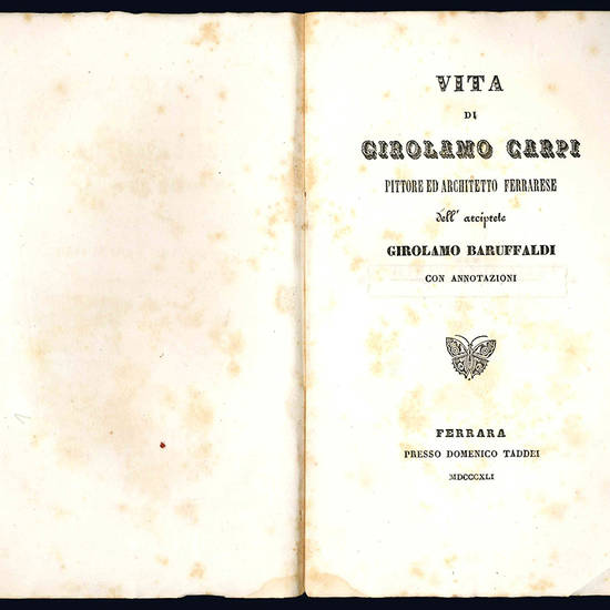 Vita di Girolamo Carpi.