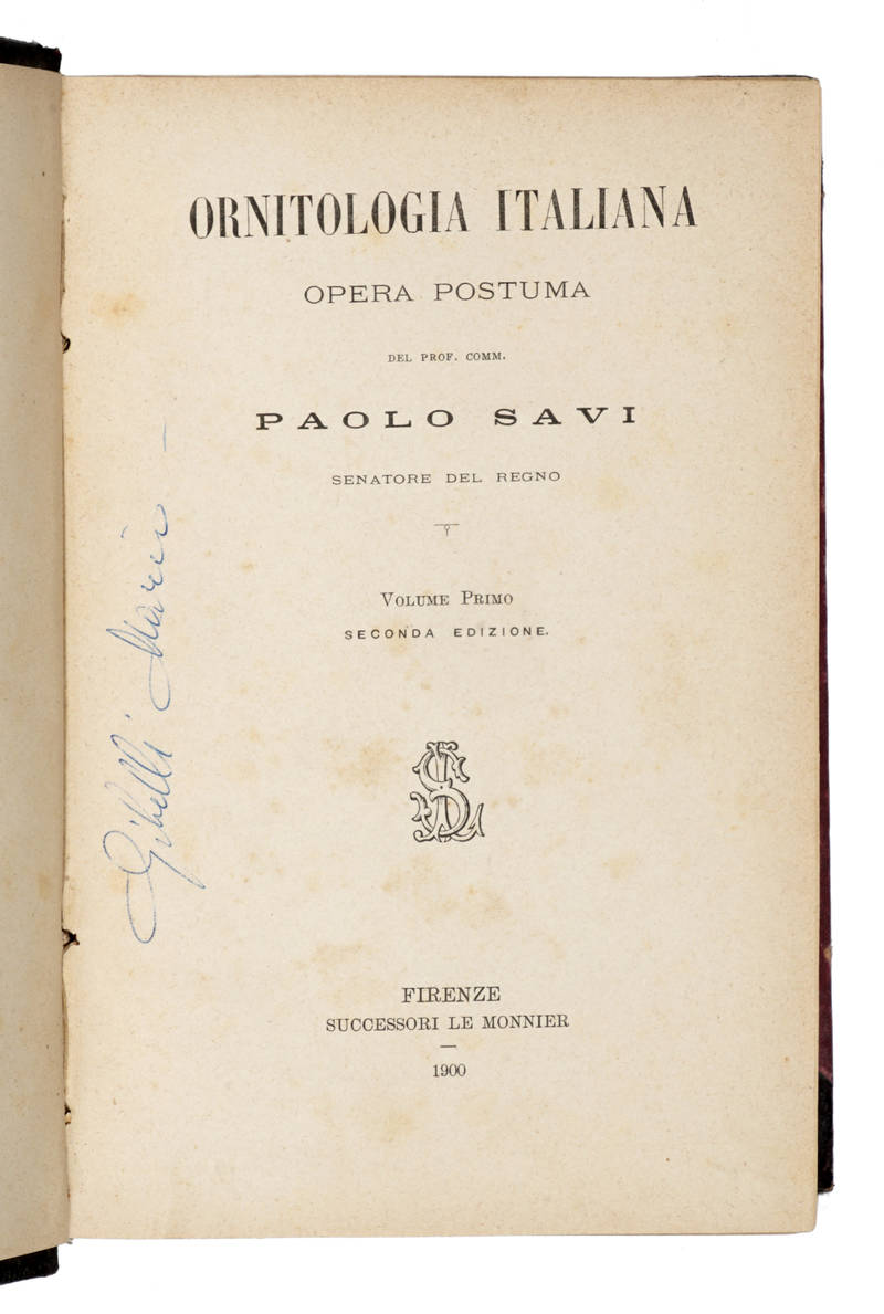 Ornitologia Italiana. Seconda edizione