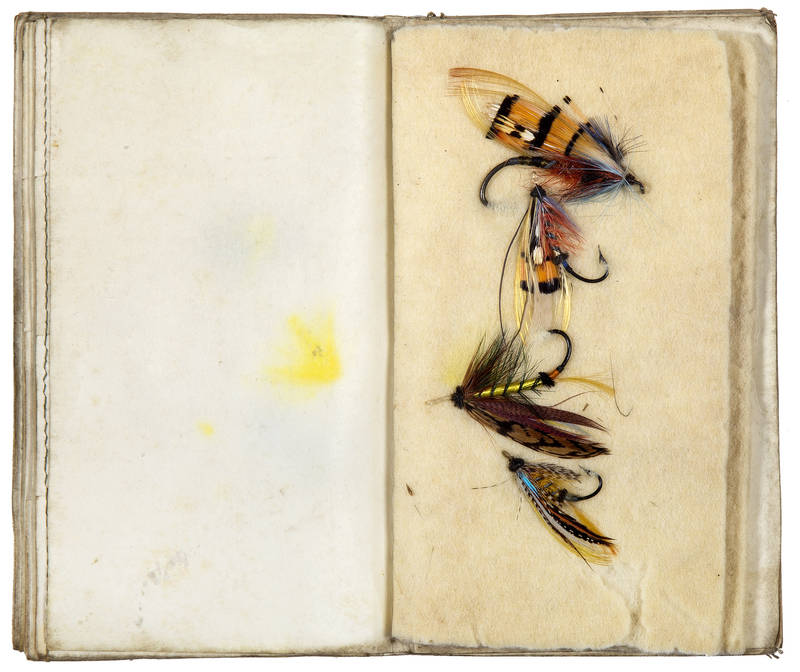 Manuscript on vellum in French with accompanying vellum pocket fly book. France, ca. 1830